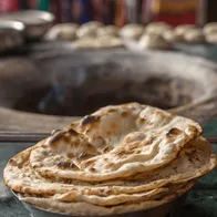 Fresh naan bread